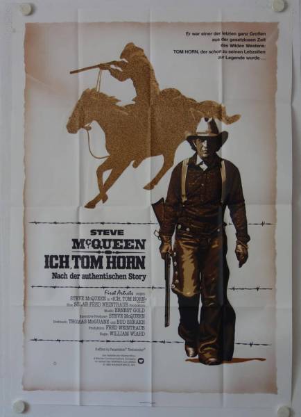 Ich, Tom Horn originales deutsches A0-Filmplakat